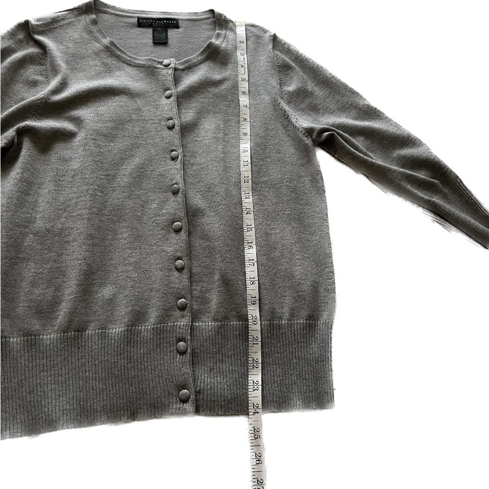 Grace Elements Petite. Gray 3/4 Length Sleeve Swe… - image 8